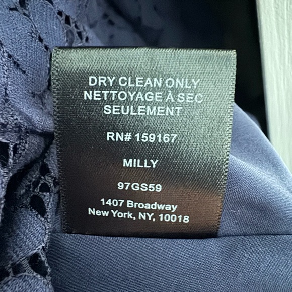 NWT Milly Blue Lace Skirt Size 6 - Picture 9 of 9